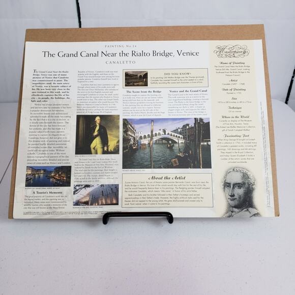 Reproduction Lithograph Grand Canal Rialto Bridge Print - Picture 2 of 5